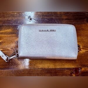 Michael Kors Metallic Silver Wallet